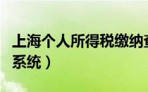 上海个人所得税缴纳查询（上海个人纳税查询系统）