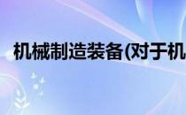 机械制造装备(对于机械制造装备简单介绍)