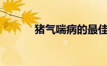 猪气喘病的最佳药（猪气喘病）