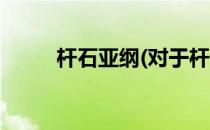 杆石亚纲(对于杆石亚纲简单介绍)