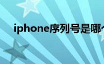 iphone序列号是哪个（iphone序列号）