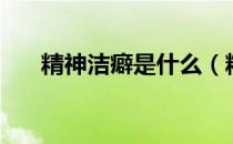 精神洁癖是什么（精神洁癖怎么治疗）