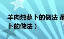 羊肉炖萝卜的做法 最正宗的做法（羊肉炖萝卜的做法）