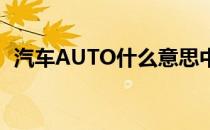 汽车AUTO什么意思中文（auto什么意思）