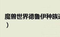 魔兽世界德鲁伊种族选哪个（魔兽世界德鲁伊）