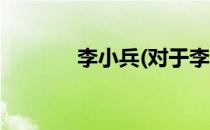 李小兵(对于李小兵简单介绍)