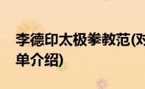 李德印太极拳教范(对于李德印太极拳教范简单介绍)