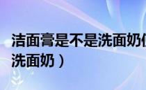 洁面膏是不是洗面奶使用方法（洁面膏是不是洗面奶）