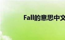 Fall的意思中文（fall的意思）