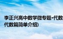 李正兴高中数学微专题·代数篇(对于李正兴高中数学微专题·代数篇简单介绍)