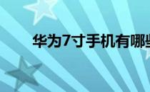 华为7寸手机有哪些（华为7寸手机）