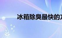冰箱除臭最快的方法（冰箱除臭）