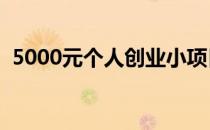 5000元个人创业小项目（个人创业小项目）