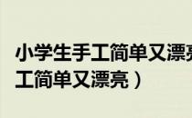 小学生手工简单又漂亮二年级折纸（小学生手工简单又漂亮）