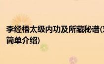 李经梧太级内功及所藏秘谱(对于李经梧太级内功及所藏秘谱简单介绍)