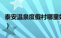 泰安温泉度假村哪里好一点（泰安温泉度假村）