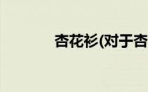 杏花衫(对于杏花衫简单介绍)