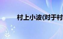 村上小波(对于村上小波简单介绍)