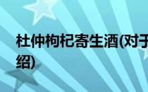 杜仲枸杞寄生酒(对于杜仲枸杞寄生酒简单介绍)