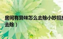 房间有异味怎么去除小妙招房间去甲醛花（房间有异味怎么去除）