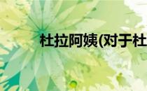 杜拉阿姨(对于杜拉阿姨简单介绍)