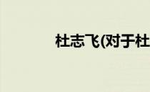 杜志飞(对于杜志飞简单介绍)