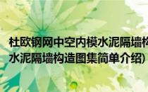 杜欧钢网中空内模水泥隔墙构造图集(对于杜欧钢网中空内模水泥隔墙构造图集简单介绍)
