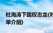 杜海涛下跪权志龙(对于杜海涛下跪权志龙简单介绍)