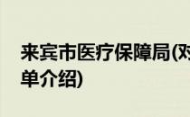 来宾市医疗保障局(对于来宾市医疗保障局简单介绍)