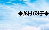 来龙村(对于来龙村简单介绍)