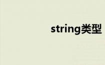 string类型（string类）