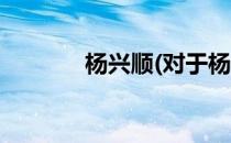 杨兴顺(对于杨兴顺简单介绍)