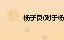 杨子良(对于杨子良简单介绍)