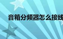 音箱分频器怎么接线图解（音箱分频器）
