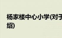 杨家楼中心小学(对于杨家楼中心小学简单介绍)