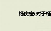 杨庆宏(对于杨庆宏简单介绍)