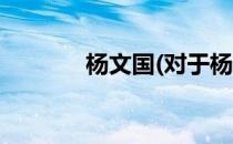 杨文国(对于杨文国简单介绍)