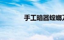 手工暗器螳螂刀（纸折手枪）
