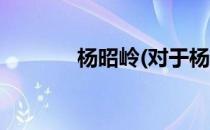 杨昭岭(对于杨昭岭简单介绍)