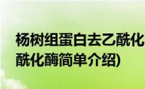 杨树组蛋白去乙酰化酶(对于杨树组蛋白去乙酰化酶简单介绍)