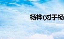 杨桦(对于杨桦简单介绍)