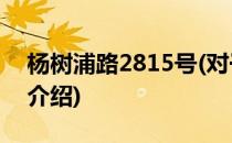 杨树浦路2815号(对于杨树浦路2815号简单介绍)