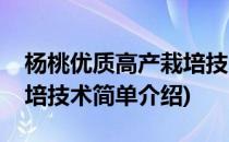 杨桃优质高产栽培技术(对于杨桃优质高产栽培技术简单介绍)