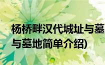 杨桥畔汉代城址与墓地(对于杨桥畔汉代城址与墓地简单介绍)