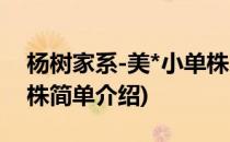 杨树家系-美*小单株(对于杨树家系-美*小单株简单介绍)
