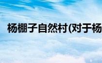 杨棚子自然村(对于杨棚子自然村简单介绍)