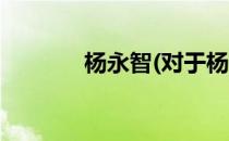 杨永智(对于杨永智简单介绍)