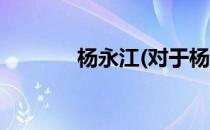 杨永江(对于杨永江简单介绍)