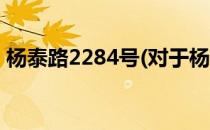 杨泰路2284号(对于杨泰路2284号简单介绍)