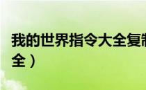 我的世界指令大全复制粘贴（我的世界指令大全）